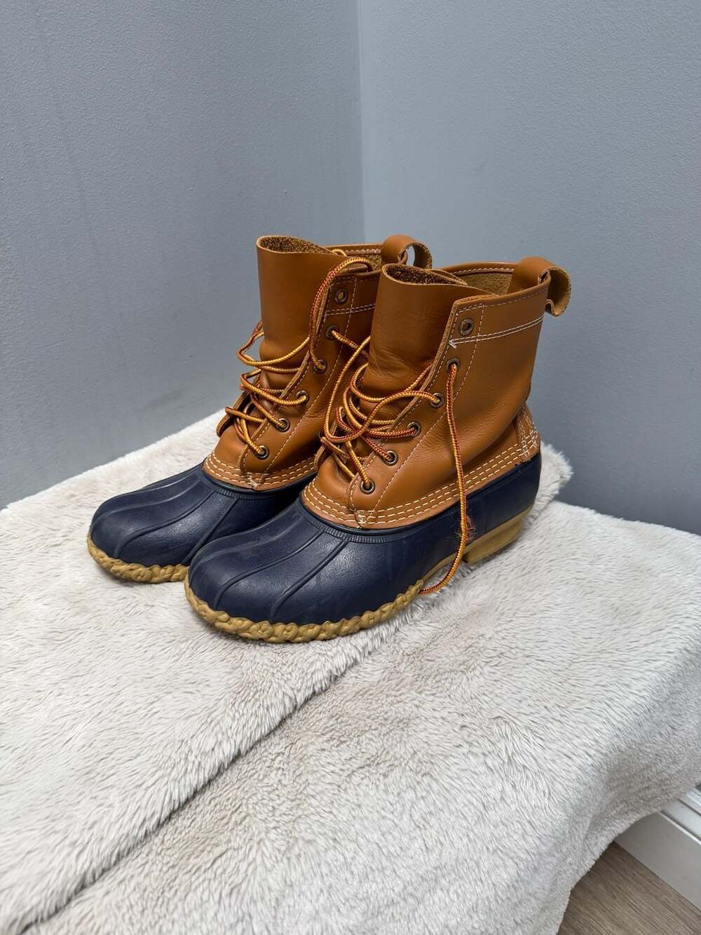 Vintage 80s LL Bean Duck Boots Duck Shoes Made in Maine Size 8 Women’s